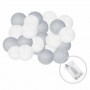 Гірлянда на батарейках Springos Cotton Balls 6 м 30 LED Warm White (White, Gray)