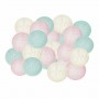 Гірлянда на батарейках Springos Cotton Balls 6 м 30 LED Warm White (Yellow, Mint, Pink)