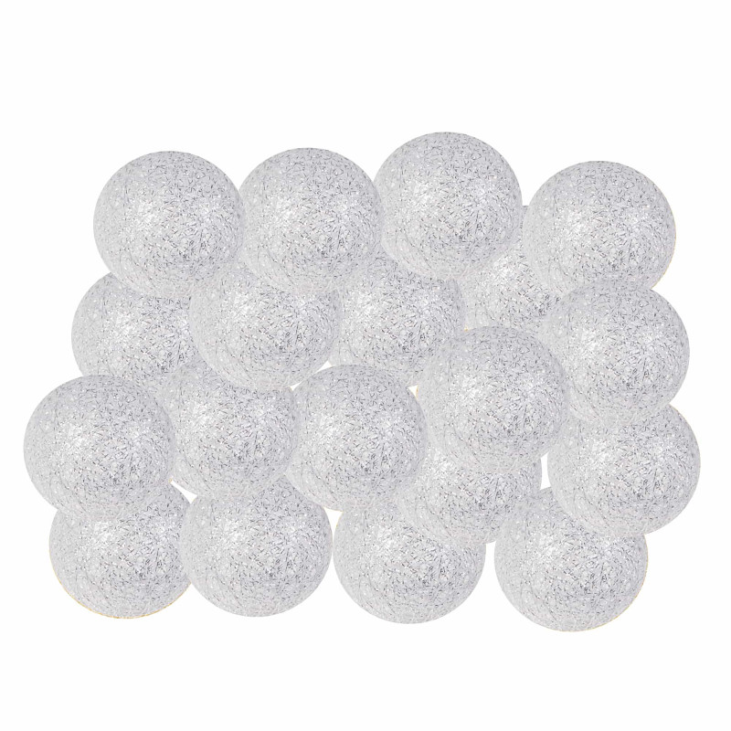 Гірлянда на батарейках Springos Cotton Balls 6 м 30 LED Warm White (Silver)