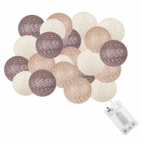 Гирлянда на батарейках Springos Cotton Balls 6 м 30 LED CL0057 Warm White