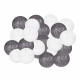 Гірлянда на батарейках Springos Cotton Balls 6 м 30 LED Warm White (White, Dark Gray)