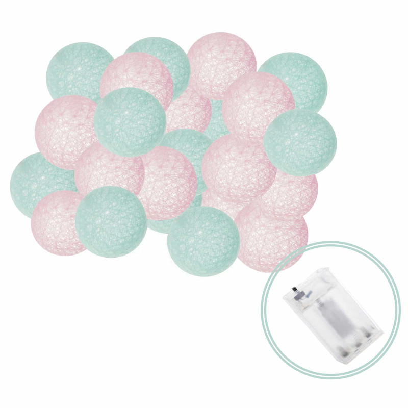 Гирлянда на батарейках Springos Cotton Balls 6 м 30 LED CL0059 Warm White