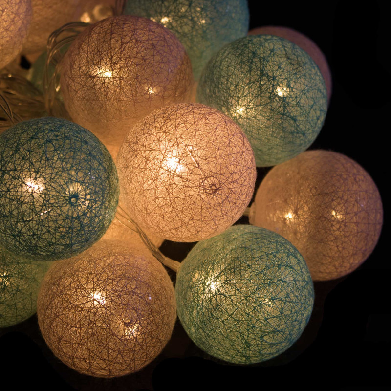 Гирлянда на батарейках Springos Cotton Balls 6 м 30 LED CL0059 Warm White