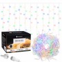 Гірлянда бахрома вулична Springos 12 м 300 LED Mix