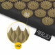 Килимок акупунктурний з валиком 4FIZJO Аплікатор Кузнєцова 128 x 48 см Black/Gold