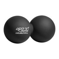 Масажний м'яч подвійний 4FIZJO Lacrosse Double Ball 6.5 x 13.5 см чорний