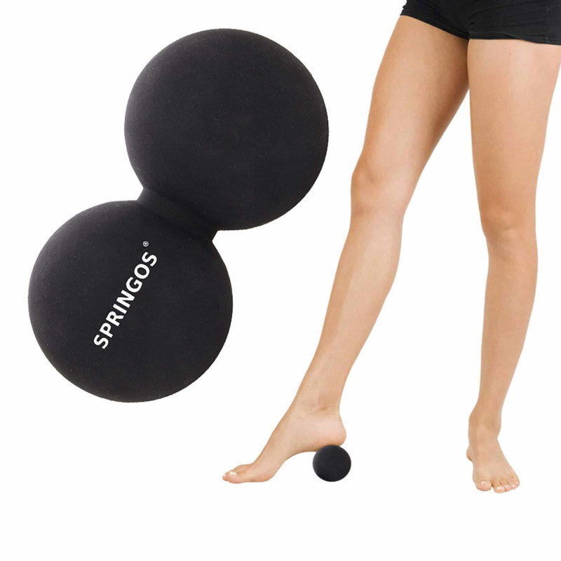 Массажный мяч двойной Springos Lacrosse Double Ball 6.5 x 13 см FA0053