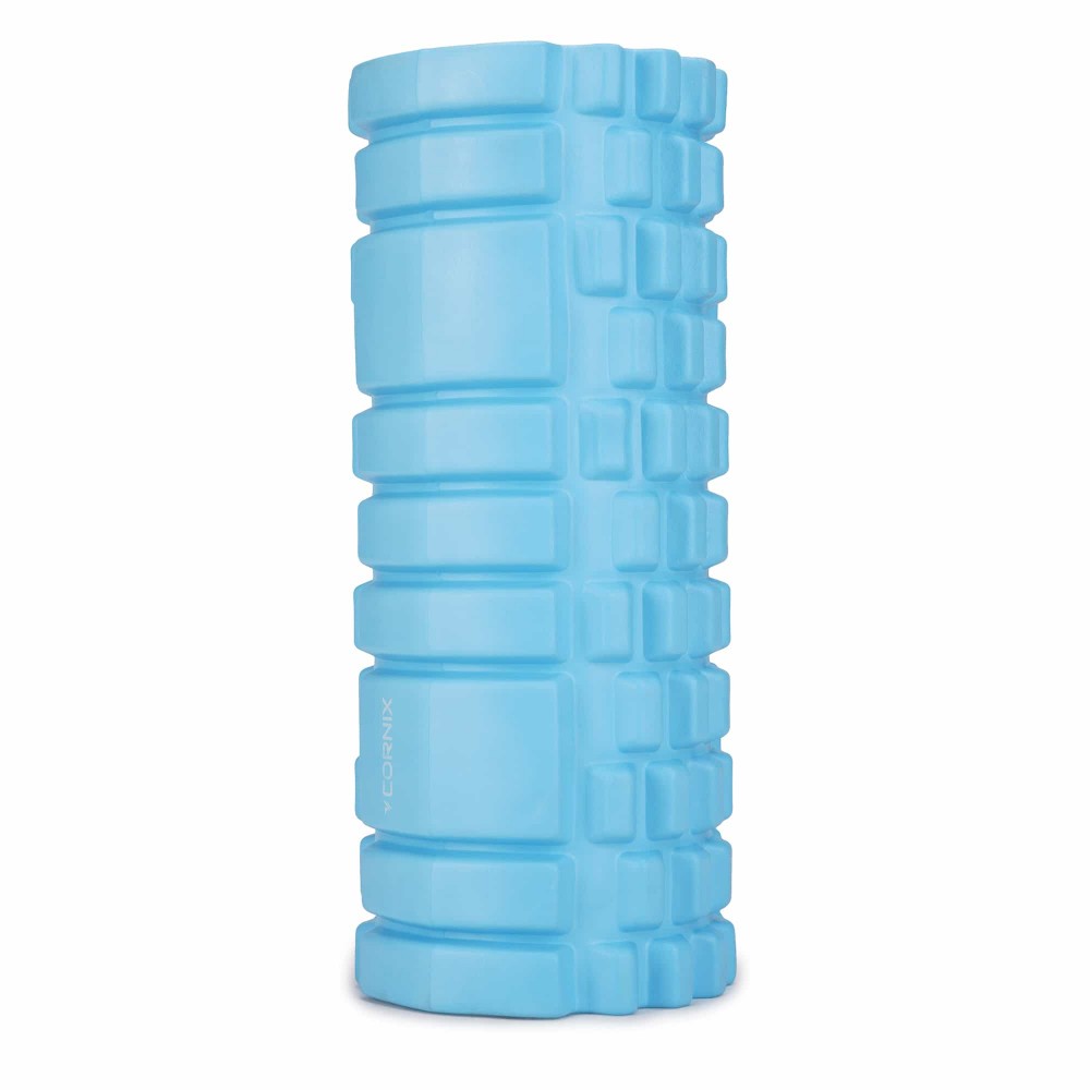 Массажный ролик Cornix EVA 33 x 14 см (валик, роллер) XR-0030 Sky Blue