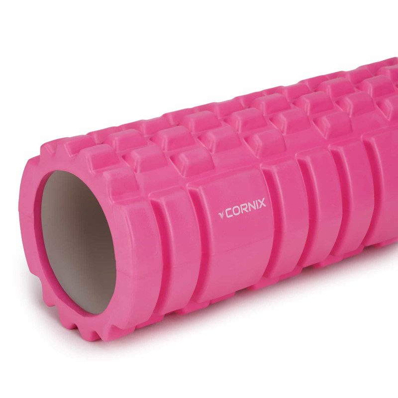 Массажный ролик Cornix EVA 33 x 14 см (валик, роллер) XR-0031 Pink