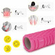 Массажный ролик Cornix EVA 33 x 14 см (валик, роллер) XR-0031 Pink