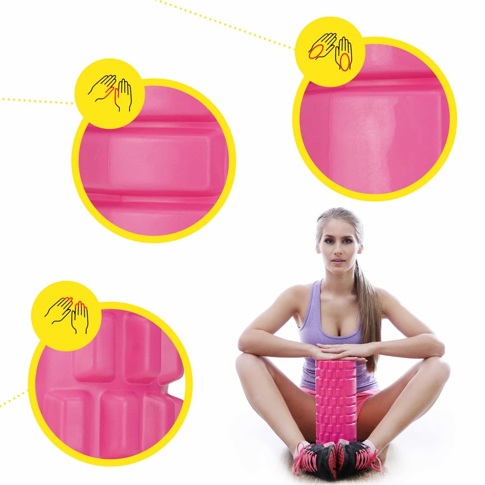 Масажний ролик Cornix EVA 33 x 14 см XR-0031 Pink