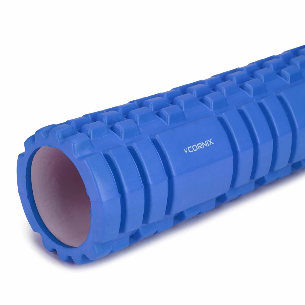 Массажный ролик Cornix EVA 45 x 14 см (валик, роллер) XR-0039 Blue