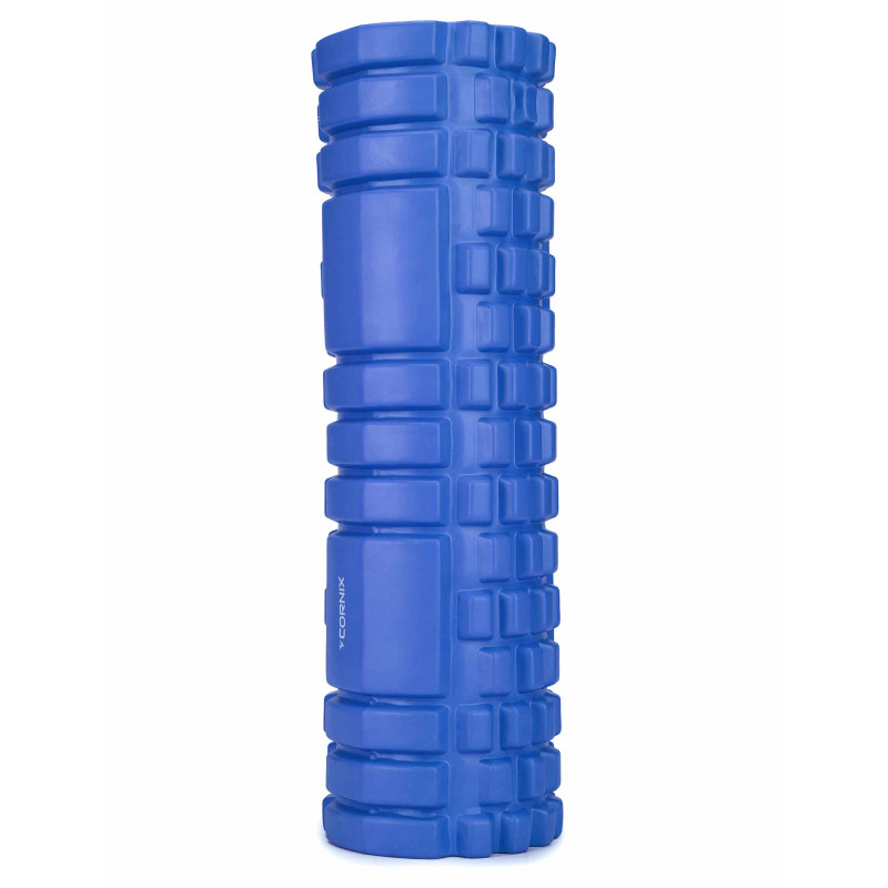 Массажный ролик Cornix EVA 45 x 14 см (валик, роллер) XR-0039 Blue