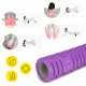 Массажный ролик Cornix EVA 45 x 14 см (валик, роллер) XR-0042 Violet