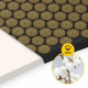 Коврик акупунктурный с валиком 4FIZJO Classic Mat Аппликатор Кузнецова Black/Gold (P-5907739314987)