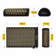 Коврик акупунктурный с валиком 4FIZJO Classic Mat Аппликатор Кузнецова Black/Gold (P-5907739314987)