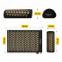 Коврик акупунктурный с валиком 4FIZJO Classic Mat Аппликатор Кузнецова Black/Gold (P-5907739314987)
