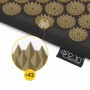 Коврик акупунктурный с валиком 4FIZJO Classic Mat Аппликатор Кузнецова Black/Gold (P-5907739314987)