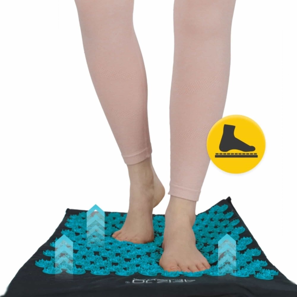 Килимок акупунктурний з подушкою 4FIZJO Ergo Mat Аплікатор Кузнєцова Black/Blue