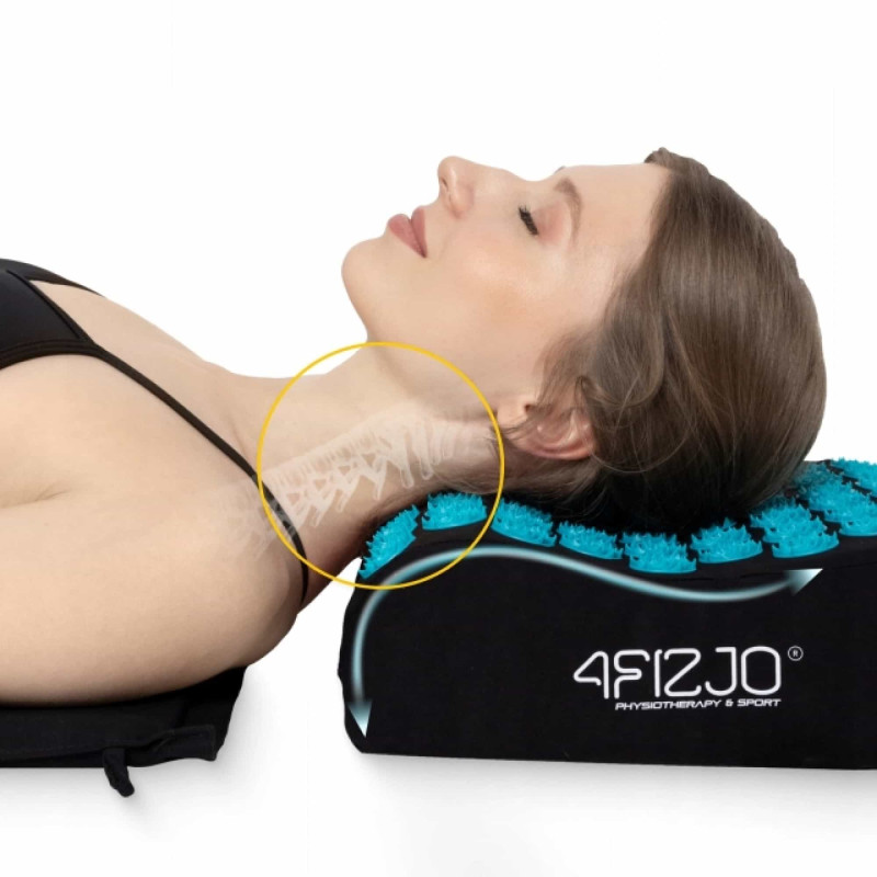 Килимок акупунктурний з подушкою 4FIZJO Ergo Mat Аплікатор Кузнєцова Black/Blue