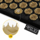 Коврик акупунктурный с подушкой 4FIZJO Ergo Mat Аппликатор Кузнецова Black/Gold (P-5907739313881)