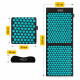 Коврик акупунктурный с подушкой 4FIZJO Ergo Mat XL Аппликатор Кузнецова Black/Blue (P-5907739313874)
