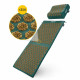 Килимок акупунктурний з подушкою 4FIZJO Ergo Mat XL Аплікатор Кузнєцова Navi Green/Gold