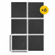 Мат-пазл (ласточкин хвост) 4FIZJO Mat Puzzle EVA 180 x 120 x 1 cм Black (P-5907739310378)