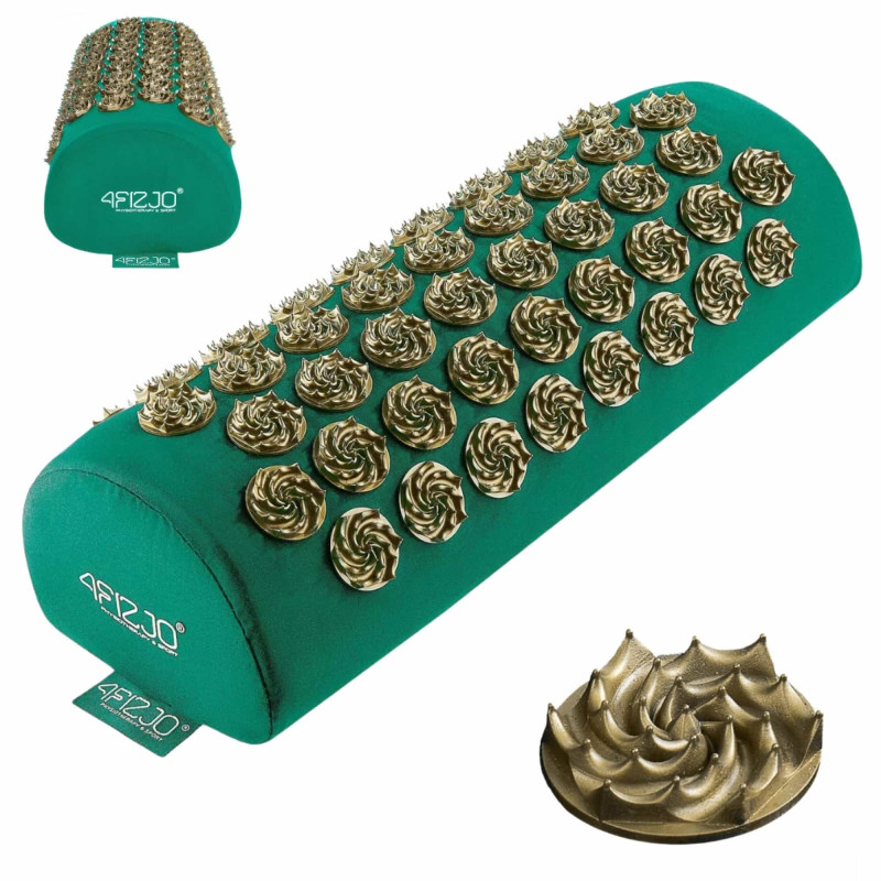 Валик акупунктурный 4FIZJO Standard Аппликатор Кузнецова 4FJ0405 Navy Green/Gold