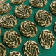 Валик акупунктурный 4FIZJO Standard Аппликатор Кузнецова 4FJ0405 Navy Green/Gold
