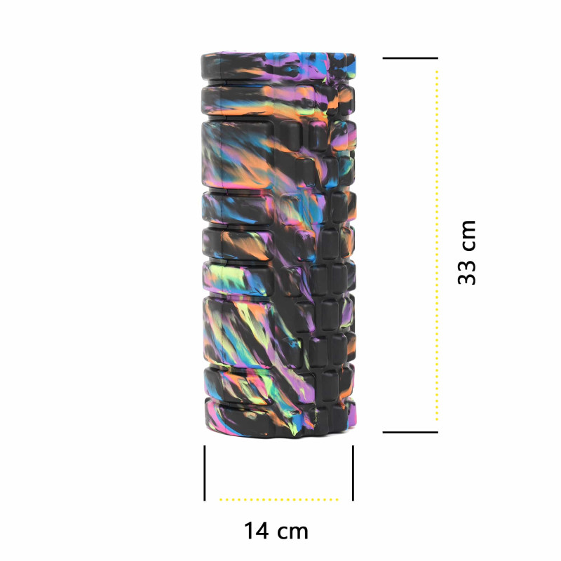 Массажный ролик Cornix EVA Marble Design 33 x 14 см (валик, роллер) XR-0106