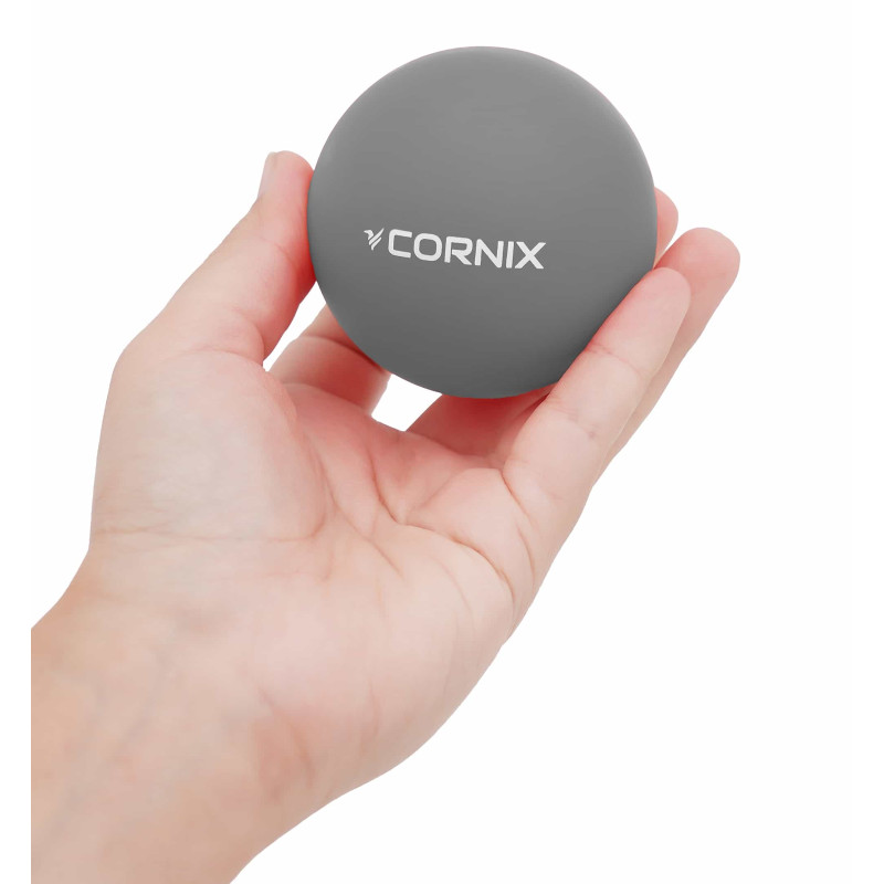 Масажний м'яч Cornix Lacrosse Ball 6.3 см сірий