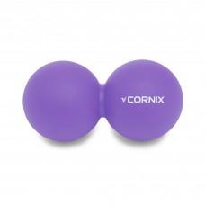 Массажный мяч Cornix Lacrosse DuoBall 6.3 x 12.6 см XR-0114 Purple