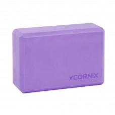 Блок для йоги Cornix EVA 22.8 x 15.2 x 7.6 см Purple