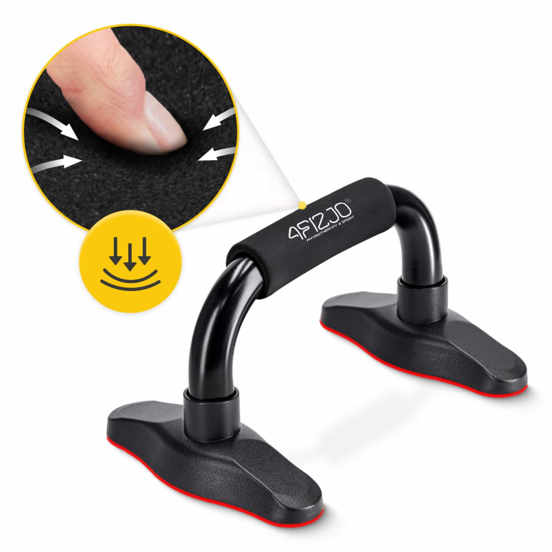 Упоры для отжиманий 4FIZJO Push-up Bars Black/Red (P-5907739310392)