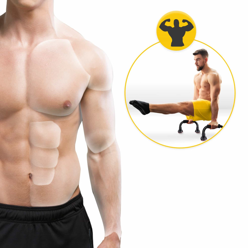 Упоры для отжиманий 4FIZJO Push-up Bars Black/Red (P-5907739310392)