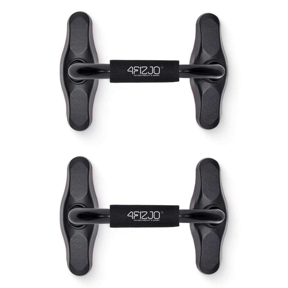 Упори для віджимань 4FIZJO Push-up Bars Black/Red (P-5907739310392)