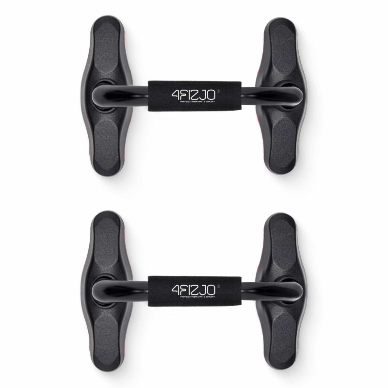 Упоры для отжиманий 4FIZJO Push-up Bars Black/Red (P-5907739310392)