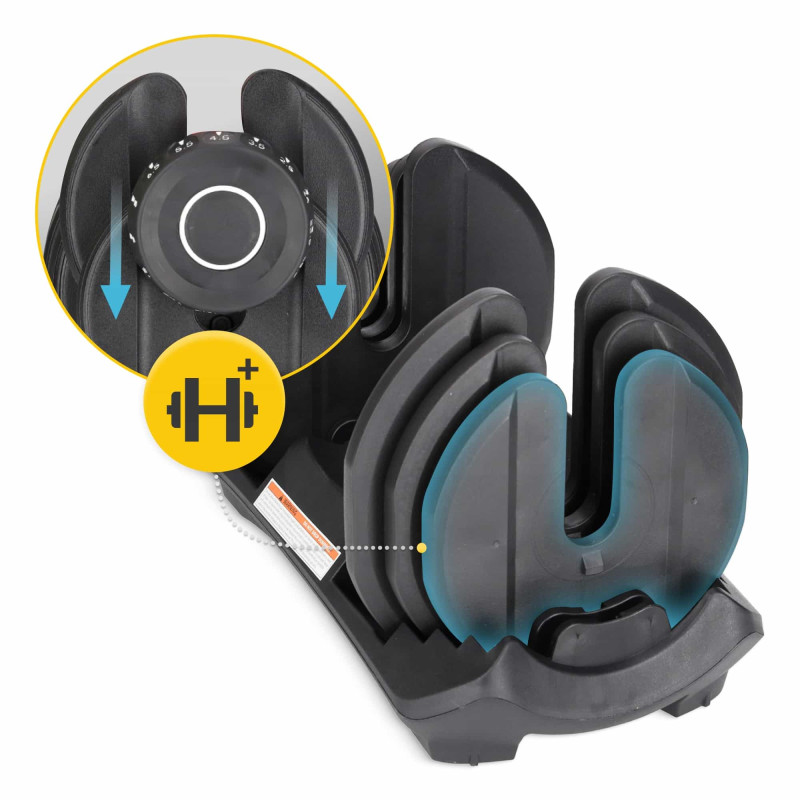 Гантель с регулируемым весом 4FIZJO Premium 5-40 кг (P-5907739319210)