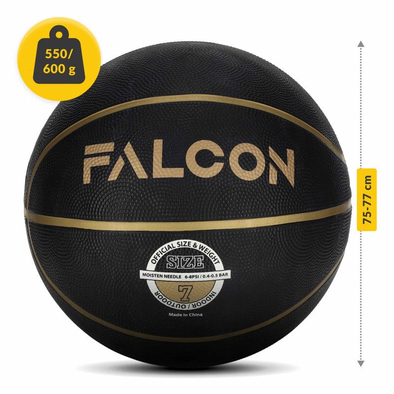 Мяч баскетбольный Falcon Streetball Black Size 7 (P-5905973404266)
