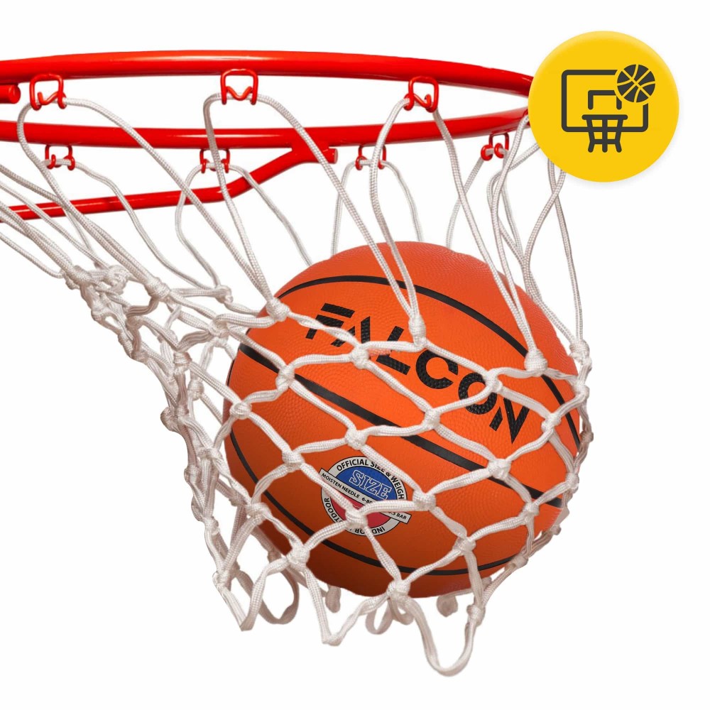 М'яч баскетбольний Falcon Classic Orange Size 5 (P-5905973404259)