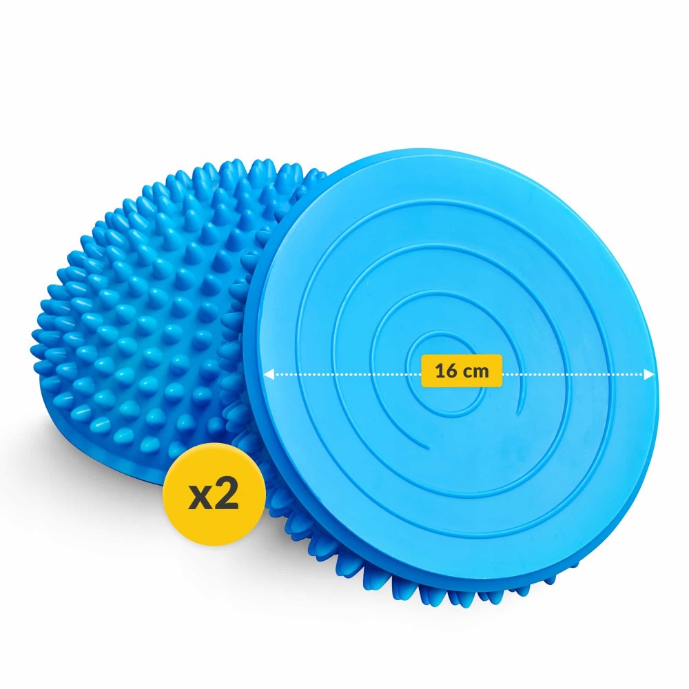 Полусфера массажная балансировочная 4FIZJO Balance Pad 16 см 2 шт массажер для ног, стоп Blue (P-5907739310491)