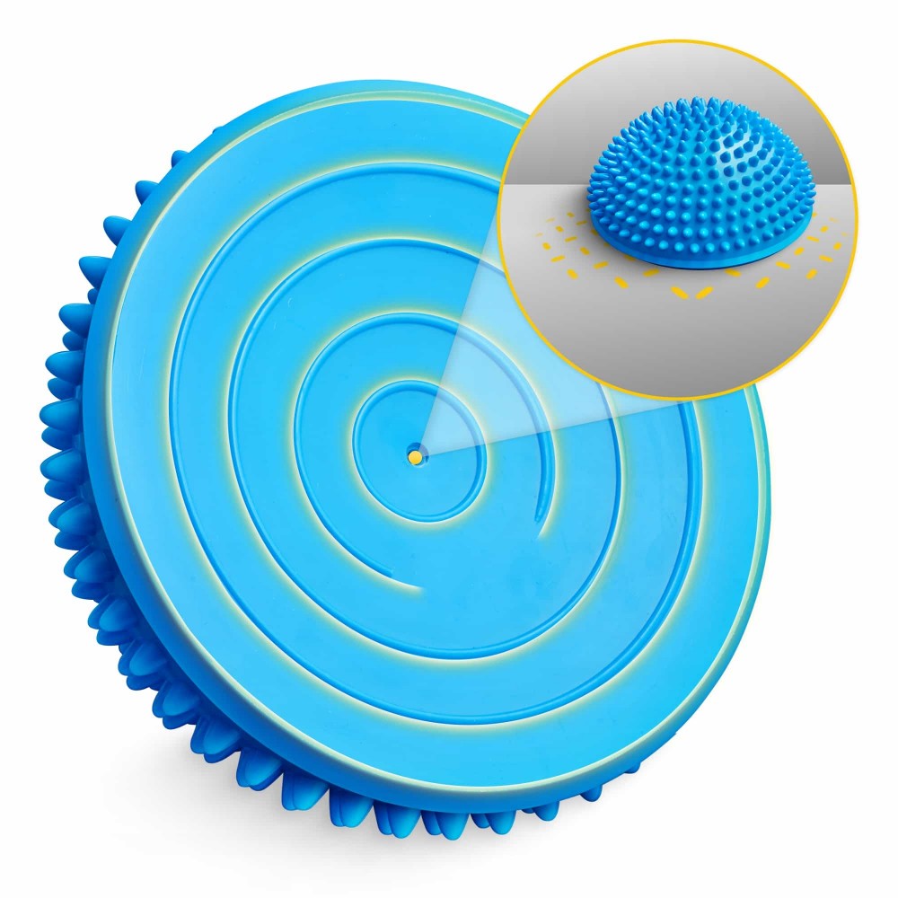 Полусфера массажная балансировочная 4FIZJO Balance Pad 16 см 2 шт массажер для ног, стоп Blue (P-5907739310491)