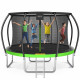 Батут с внутренней сеткой 4FIZJO PRO 14FT 435 см Black/Green (P-5907739314192)