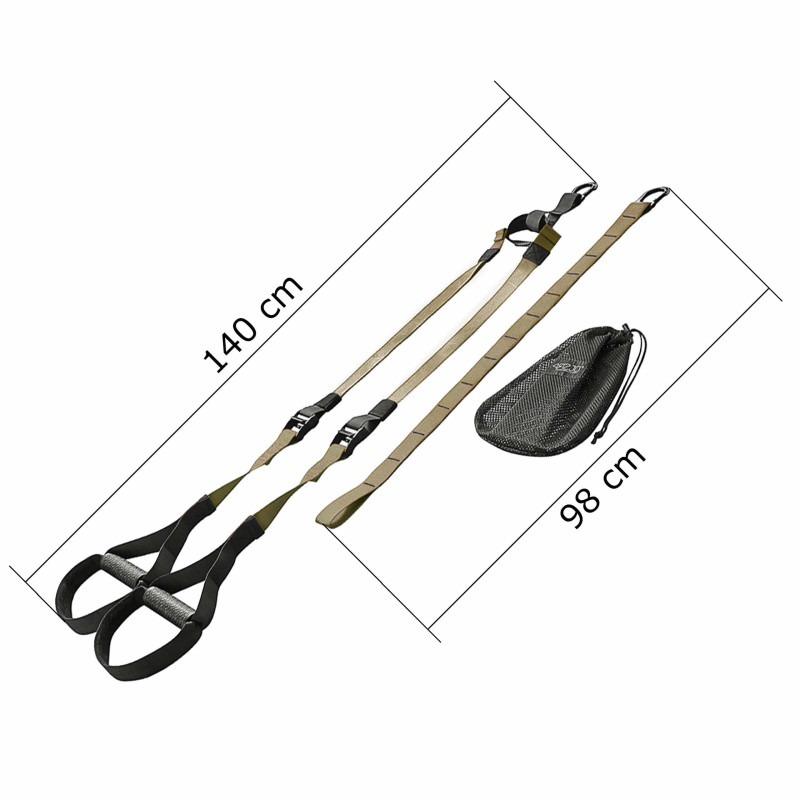 Петли для функционального тренинга 4FIZJO TRX Black/Khaki (P-5907739311023)