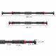 Турник раздвижной 4FIZJO 66-100 см Black/Red (P-5907739310385)