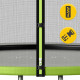 Батут с внутренней сеткой 4FIZJO Classic 12FT 374 см Black/Green (P-5907739312914)