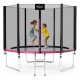 Батут с внутренней сеткой 4FIZJO Classic 10FT 312 см Black/Pink (P-5907739314567)