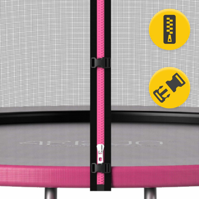 Батут с внутренней сеткой 4FIZJO Classic 10FT 312 см Black/Pink (P-5907739314567)