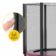 Батут 4FIZJO Classic 252 см Black/Pink із зовнішньою сіткою